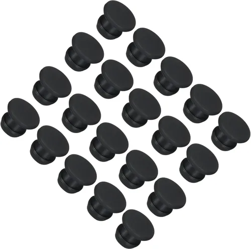 Vista 30 de MECCANIXITY Tapones de silicona con bloqueo de clic para cubrir agujeros de panel, sello de panel de goma tipo empotrado redondo para antepechos