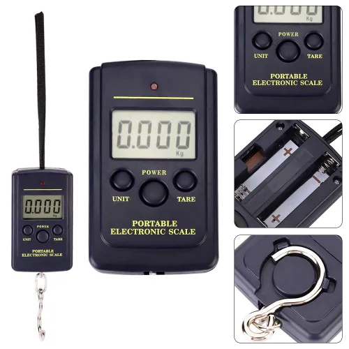 Vista 6 de Báscula con cerradura de precisión de 0.35 oz a 88.2 lbs, báscula de pesaje digital, con gancho para pesar herramienta de pesaje de medición