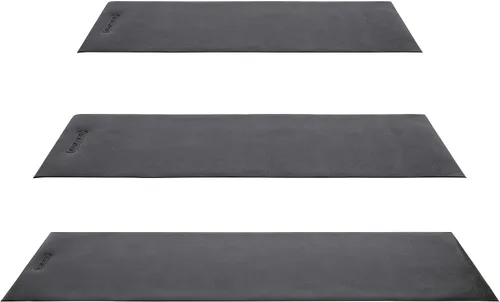 Vista 8 de HolaHatha Tapete de yoga ligero y acolchado, antideslizante de espuma gruesa plegable para estiramiento y actividad de entrenamiento, 79 x 35.5