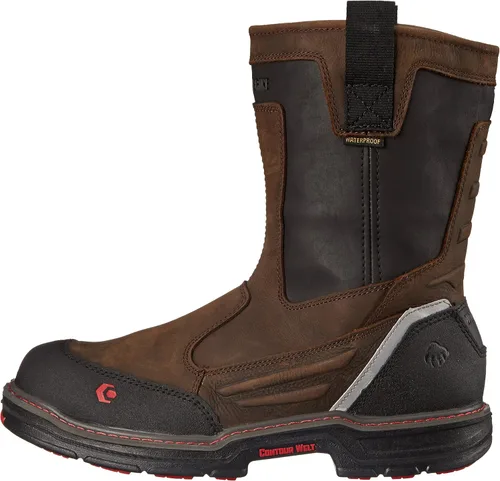 Vista 8 de Wolverine Overman Nano Toe - Botas de trabajo impermeables para hombre de 10 pulgadas