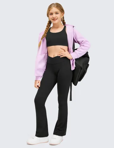 Vista 3 de CRZ YOGA Butterluxe - Brasier deportivo con tirantes delgados y cuello redondo, para yoga, para adolescentes, cómodo, para danza