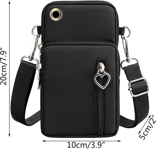 Vista 3 de Bolso pequeño para mujer bolso de hombro cruzado bolso de mano para teléfono celular bolso de mano para mujeres y niñas