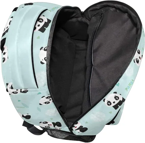 Vista 27 de ATTX Linda mochila con diseño de panda para niños y niñas, Panda-h, Ciclismo