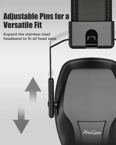 Vista 104 de ProCase NRR 28dB Noise Reduction Ear Muffs, Foldable Adjustable Noise Cancelling Headphones