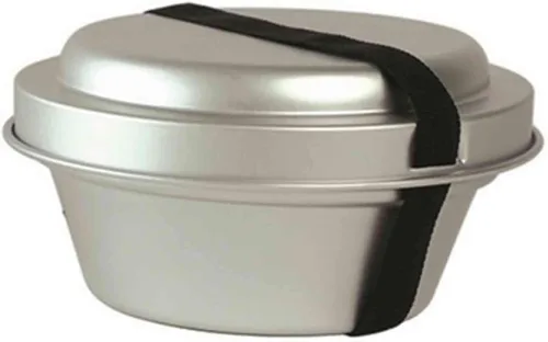 Vista 2 de Mil-Tec 14660000 Juego de cocina de aluminio 2 ollas olla olla barbacoa pinzas plata