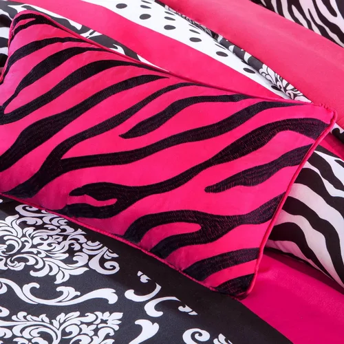 Vista 5 de Intelligent Design - Juego de edredón para dormitorio divertido - Ropa de cama moderna para todas las estaciones con estampado de lunares, capa