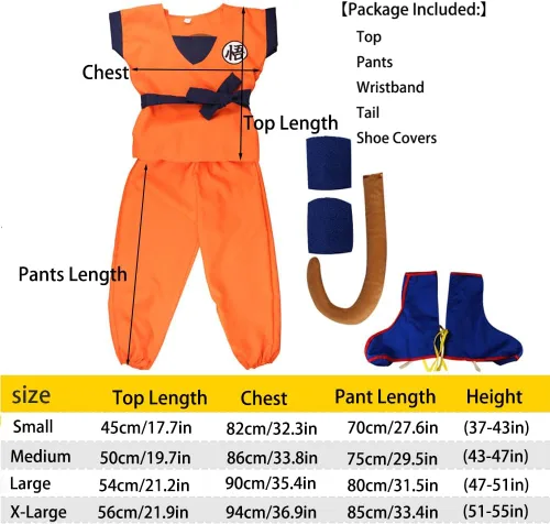 Vista 2 de Disfraz de anime para niños, conjunto completo de cosplay de Halloween