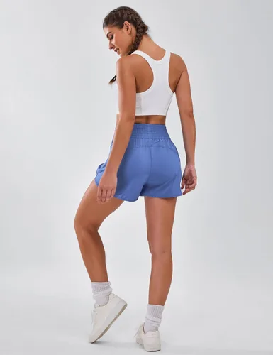 Vista 5 de BMJL Shorts Atléticos para Mujeres de Cintura Alta Shorts de Correr con Bolsillo 2.5" Shorts Deportivos para Gimnasio y Entrenamiento