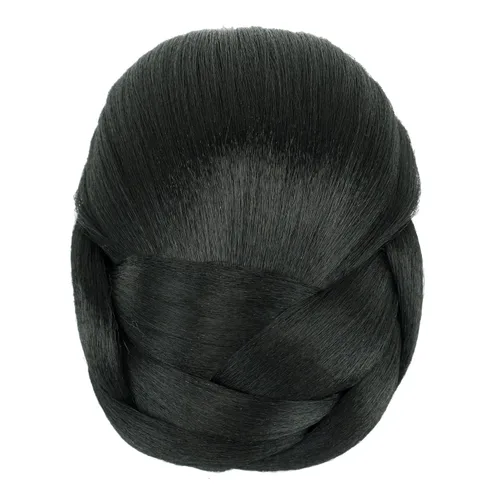Vista 13 de IMISSU Cubierta de pelo trenzado con moño, piezas de cabello en forma de dona, coleteros para cabello con clips de peluca, recogida y recogida