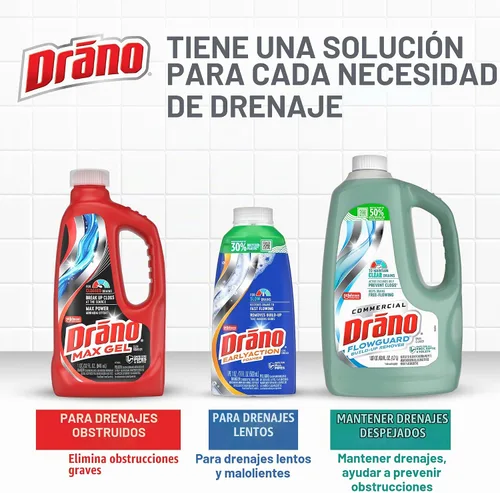 Vista 12 de Removedor de obstrucciones 00117-2PK Max(paquete de 2), 32 onzas, Drano , thomaswi, 1, 1