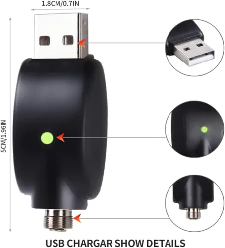 Vista 9 de Cable de rosca USB universal de 3 piezas, cargador inteligente con indicador LED, protección inteligente contra sobrecarga, adaptador USB