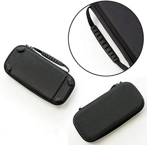 Vista 4 de Switch Games Accessories - Funda de transporte negra para Nintendo Switch Joy Con Covers transparente Switch Hard Cover9H Protector de pantalla