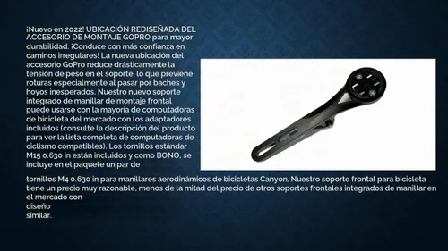Vista 6 de Manillar Aero integrado en la parte delantera de ciclismo para computadora de carretera compatible con Garmin, Wahoo, CatEye y Bryton con cámara