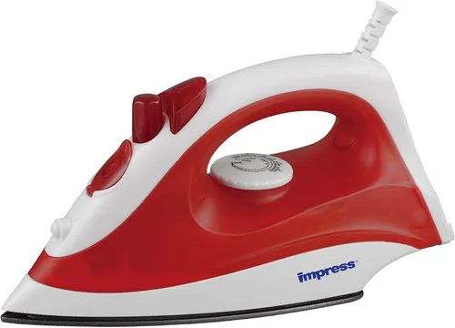 Vista 5 de Impress Plancha básica para ropa Antiadherente Compacta Spray Vapor ajustable Selector de telas Cable giratorio Ligero 1200 vatios