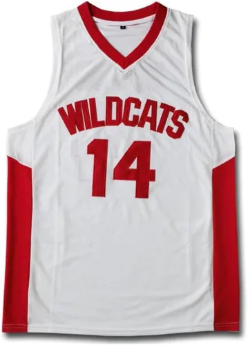 Vista 2 de Camiseta de baloncesto vintage Bolton Wildcats #14 para hombre, cosida