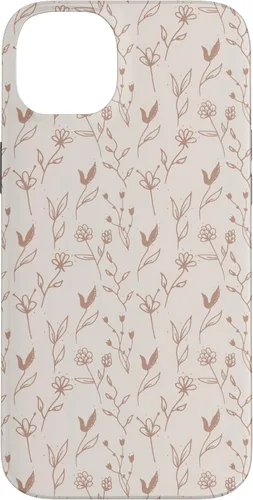 Vista 15 de Beige Tan Wildflower Floral Minimal Flower Boho Case for iPhone 17