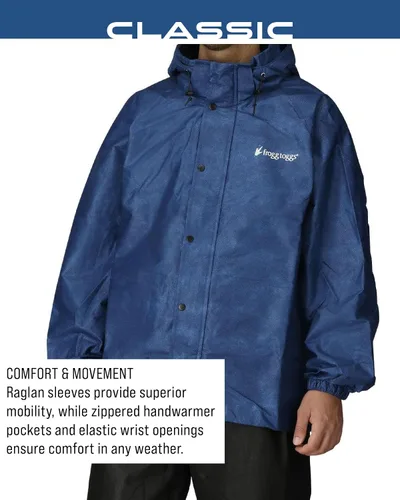 Vista 5 de FROGG TOGGS Chaqueta impermeable y transpirable clásica para hombre