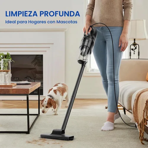 Vista 6 de SOWTECH Aspiradora con cable para el hogar, aspiradora de piso duro con cable de 23 pies de largo, potente succión ligera para suelos de madera dura