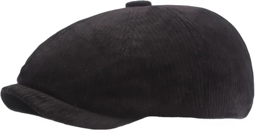 Vista 17 de Reyox Gorra unisex de algodón Newsboy 8 Panel Sombrero Cabbie Flat Cap Púrpura (Plaid Purple)