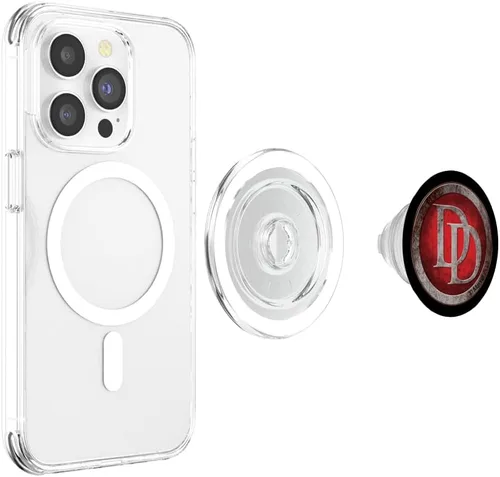 Vista 4 de Marvel Daredevil DD Super Hero Icon PopSockets MagSafe PopGrip para iPhone