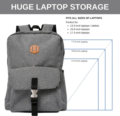 Vista 7 de Cango MOCHILA SIGNATURE, Gris, Mochilas Daypack