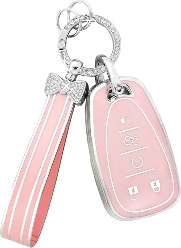 Vista 16 de PIFOOG Funda para llavero Mercedes, 3 botones, color rosa, TPU brillante, accesorios para llaves de automóvil, funda protectora para Mercedes Benz