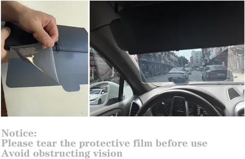 Vista 7 de Extensor de visera de automóvil, parasol para parabrisas y ventana lateral, extensor de parasol antirreflejo para el asiento delantero del conductor