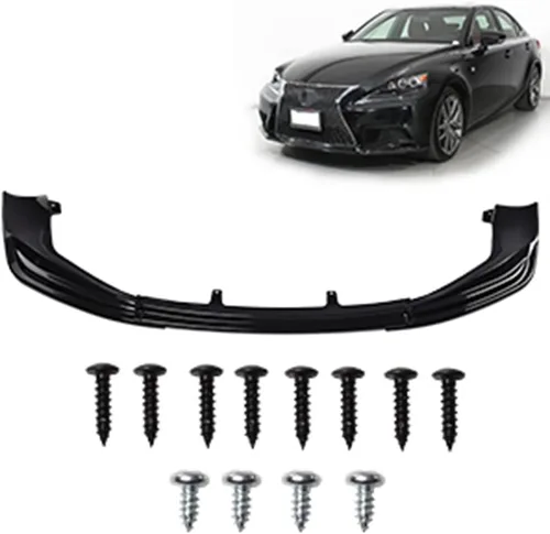 Vista 23 de SCITOO Alerón de borde de parachoques delantero mate negro para Ford Focus ST años 2013-2014 - Spoiler frontal de polipropileno