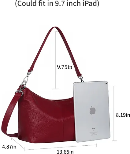 Vista 3 de Iswee Bolsos de cuero para mujer, bolso cruzado de diseñador para todos los días, bolso de hombro pequeño