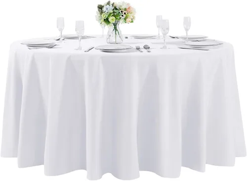Vista 98 de Mantel rectangular de tela de poliéster lavable de 60 x 120 pulgadas, para decoración de bodas, fiestas, comedores, banquetes