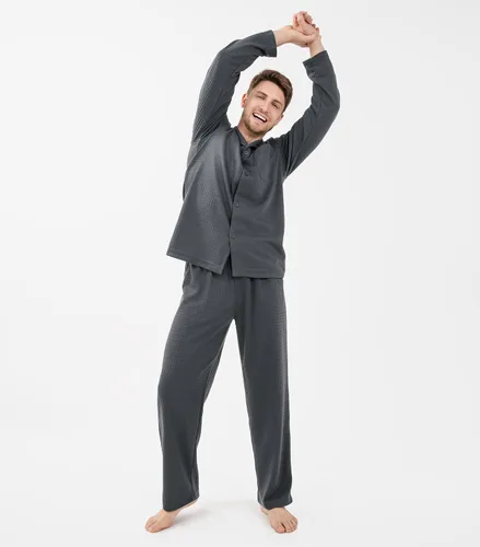 Vista 15 de DAVID ARCHY - Pijama de algodón con botones para hombre