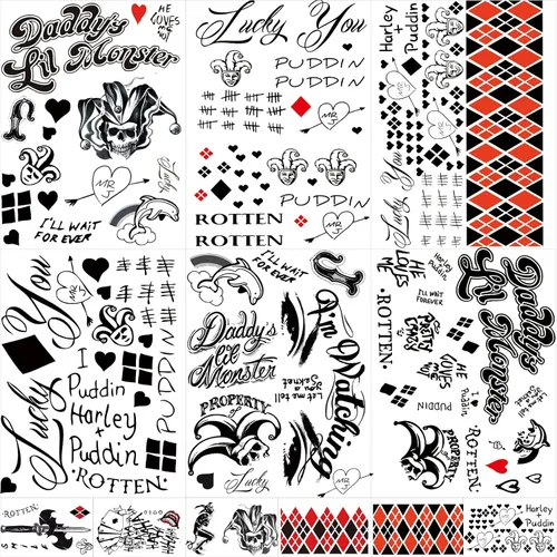 Vista 10 de JEEFONNA 86 hojas de tatuajes temporales, 14 hojas grandes de medio brazo de tatuajes falsos de flores, gato, búho y león, 72 hojas pequeñas