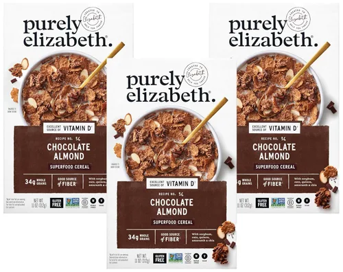 Vista 13 de Purely Elizabeth Cereal Chocolate Almond 11 OZ