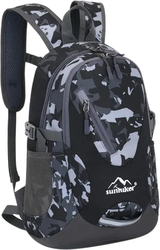Vista 18 de sunhiker Pequeña mochila de senderismo para mujeres y hombres, 20L, ligera, mochila de viaje, mochila casual para ciclismo, acampar al aire libre
