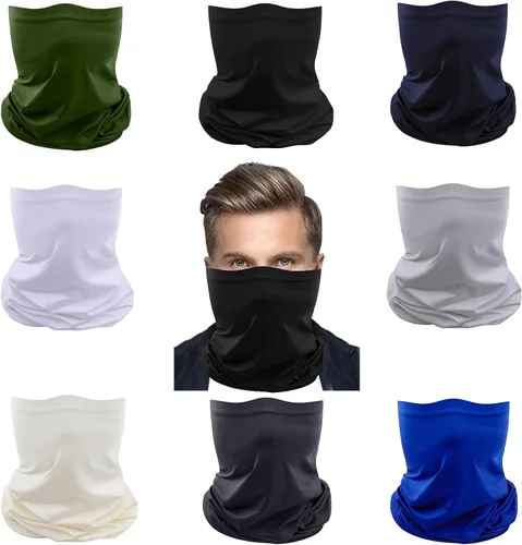 Vista 3 de Mascarillas de Polaina para el Cuello, Bufanda en Tubo, Bandanas Sin Costuras, Pañuelos para el Rostro, Cubierta Multiusos para la Cabeza