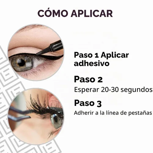 Vista 7 de Eylure Line & Lash - Delineador de ojos adhesivo 2 en 1, color negro