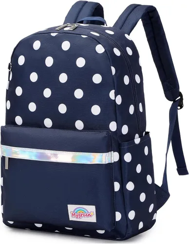Vista 52 de Mygreen - Mochila escolar con bonitos diseños para niños y niñas, 11.5 x 15.7 x 5.1 pulgadas