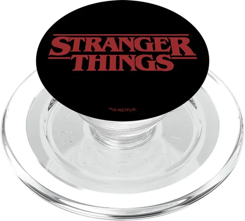 Vista 8 de Stranger Things Adhesivo PopSockets con logotipo de texto básico