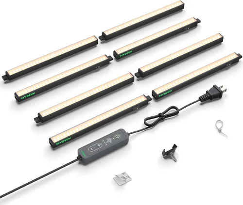 Vista 14 de VIVOSUN Luces de cultivo T5 para plantas de interior, espectro completo de Amarillo