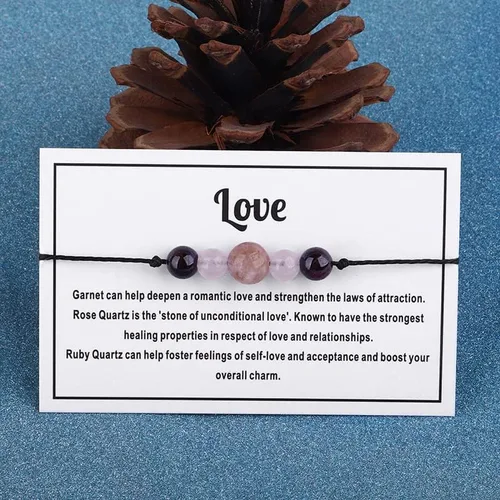 Vista 6 de Caiyao Pulsera de cristal curativo para mujeres y hombres, pulsera de cuentas de cristal curativo con ojo de tigre, amatista de 7 chakras, pulsera