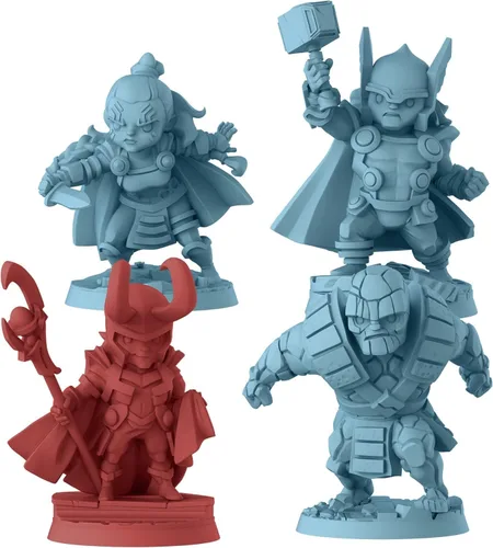Vista 3 de CMON Marvel United Tales of Asgard Expansion Juego de miniaturas de mesa Juego de estrategia Juego cooperativo para adultos y niños A partir