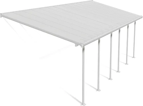 Vista 14 de Techo Palram Feria para patio y/o terraza, Amigable con el ambiente, Blanco