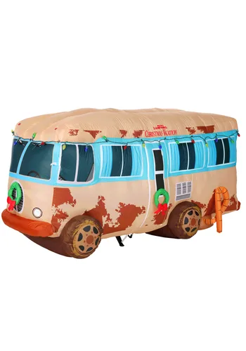 Vista 7 de Decoración Inflable de RV de Vacaciones de Navidad de 4 Pies Multicolor
