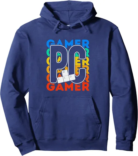 Vista 5 de Sudadera con capucha para juegos de PC Gamer con ratón y PC