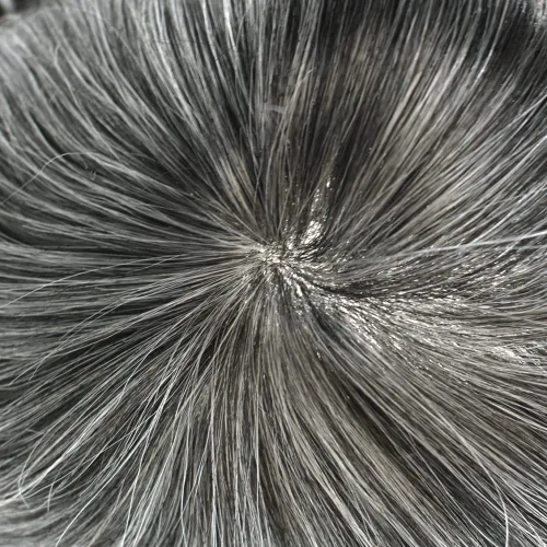 Vista 278 de Toupee para hombre 100% cabello humano real tupé para hombres 0.004 in piel de poliuretano para hombre, sistema de reemplazo de piezas de pelo