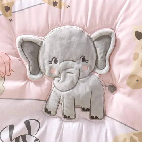 Vista 5 de The Peanutshell Juego de 3 piezas de ropa de cama para cuna de bebé para niñas - Decoración de cama de recién nacida, bebé y niña con sábana