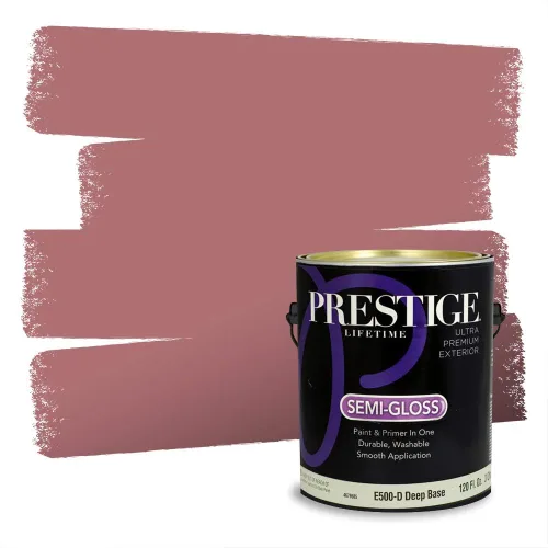 Vista 636 de Prestige Paints Pintura exterior e imprimación en uno, 1 galón, plano, coincidencia comparable de Valspar* Amber Rose*