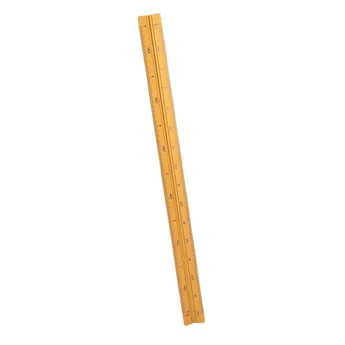 Vista 7 de Sonew Engineer Scale Aluminum Triangular Scale Ruler with :20 :25 :50 :75 Gold