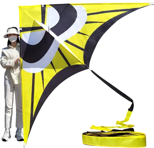 Vista 24 de Large Single Line Beach Kite for Adults,Easy to Fly Kites for Kids Age 4-12