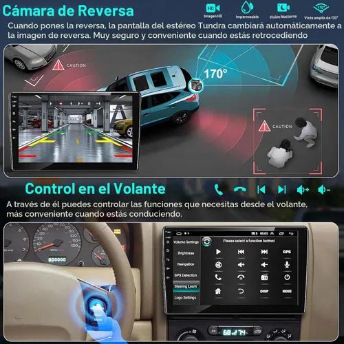 Vista 5 de Radio de coche 4+64G para Jeep Wrangler-2003 2004 2005 2006, para Dodge RAM 1500/2500/3500-2002 2003 2004 2005, estéreo de coche de 9 pulgadas